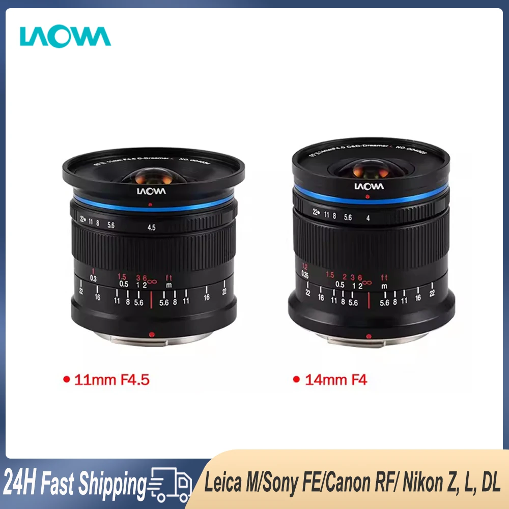 Laowa 11Mm F4.5 14Mm F4.0 Full Frame Obiettivo Ultra Grandangolare Messa A Fuoco Manuale Per Dji Dl Canon Rf Sony Fe Nikon Z Leica M L- Mount