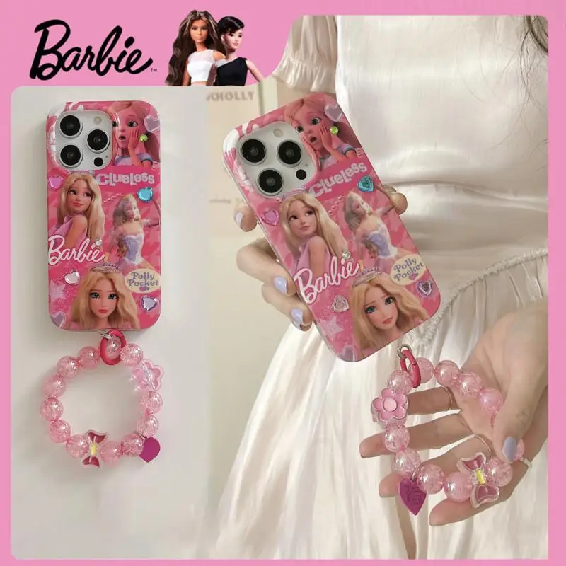 Collezione Di Custodie Protettive Per Telefoni Cellulari Barbie Kawaii Adatte Per Accessori Per Telefoni Cellulari Apple 13-15Promaxy 2K