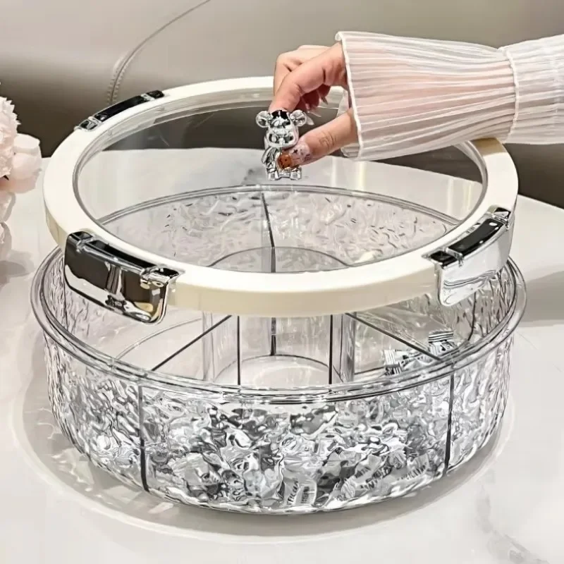 Ripple Seal Snack Box Portable Home Living Room Sealed Dried Fruit Tray New Year Coffee Table Snacks Treats Candy Box 2