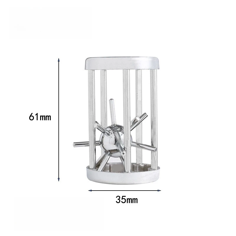 키홀더 풀기 힘든 두뇌 티저 성인용 금속 장난감, 스마트 논리 IQ 테스트, 마인드 챌린지, 교육용 장난감