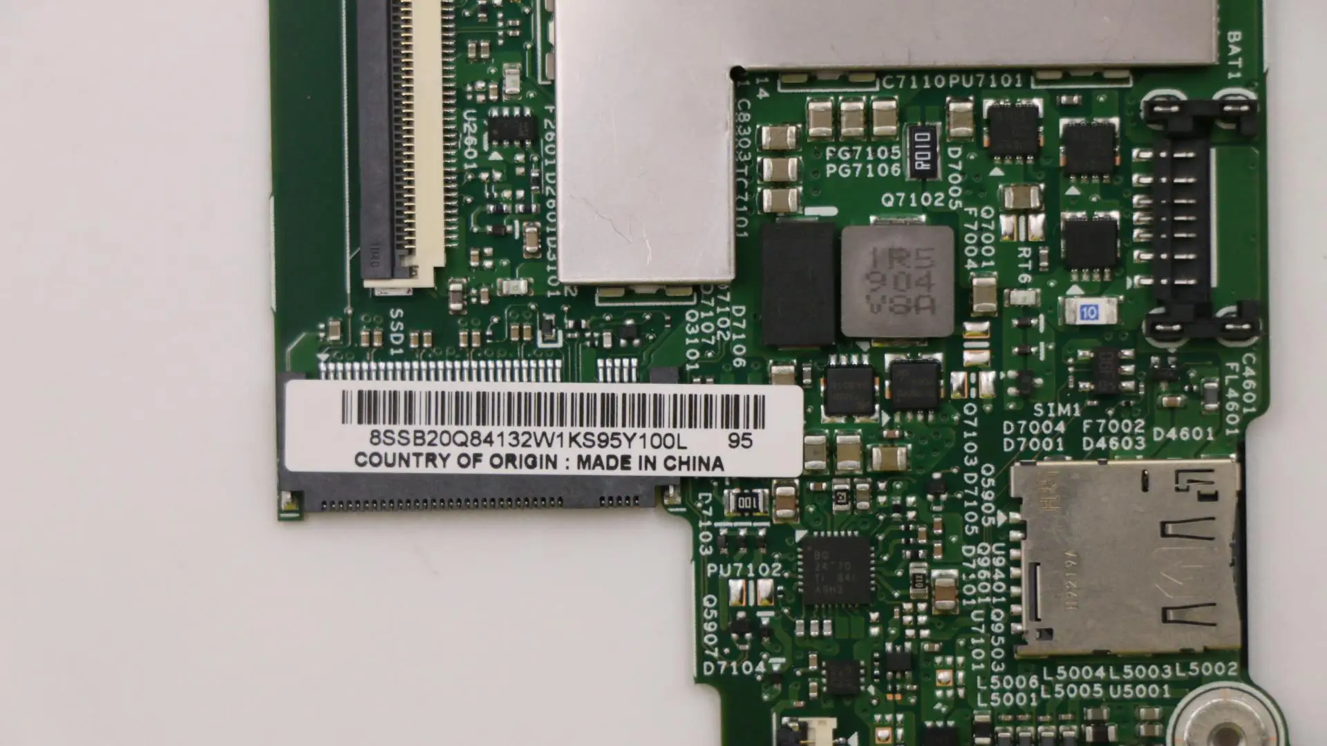 SN 15218-5 FRU PN 01AW784 CPU intelm37Y30 4G BWifiy TPM2 Model replacement ThinkPad X1 Tablet 2nd Gen Type 20JB 20JC motherboard images - 6