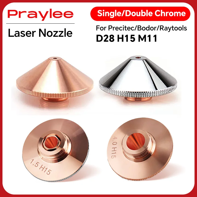 

Laser Cutting Nozzle Type A D28 D32 Single/Double Layer H15 M11/M14 Caliber 0.8-6.0 Raytools Precitec WSX Laser Cutting Machine