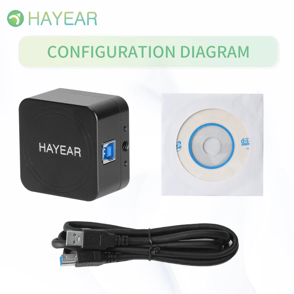 헤이어 8MP USB 카메라 HD  센서 IMX 현미경 카메라 UVC USB 측정 전자 디지털 아이피스 PCB 수리용