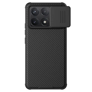 Nillkin Case For Xiaomi Redmi K70 / Pro Fashion Classic Slide Cover for Protection Camera Privacy 3D Texture Back Shell