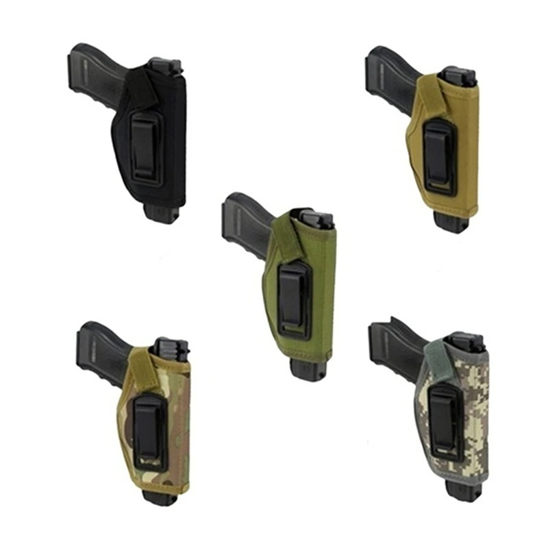 Tactical Holster Tactical Holster With Clip Bag IWB Left Right Universal Gun Bag Hidden Carrying Holster Outdoor Training Pistol For Male