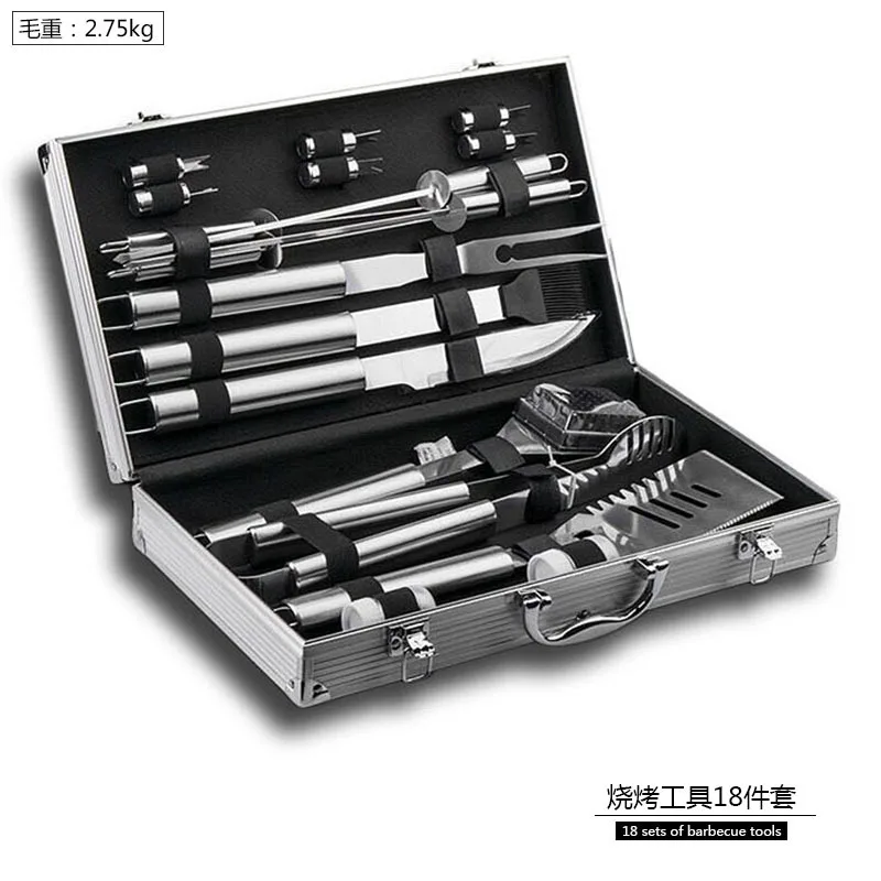 

BBQ Multifunction Stainless Steel Tools Set Barbecue Grilling Utensil Accessories Camping Outdoor Cooking Tools Various Kitwith