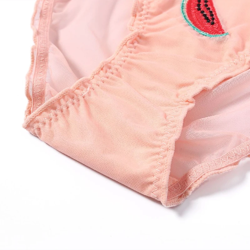 Translucent Low-Waist Women's Briefs - Sexy Transparent Panties Lingerie
