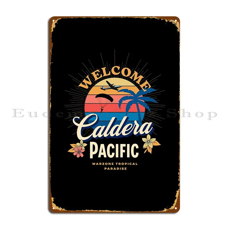 Warzone Benvenuto A Caldera Metal Plaque Cinema Wall Printed Cinema Poster Tin Sign Poster