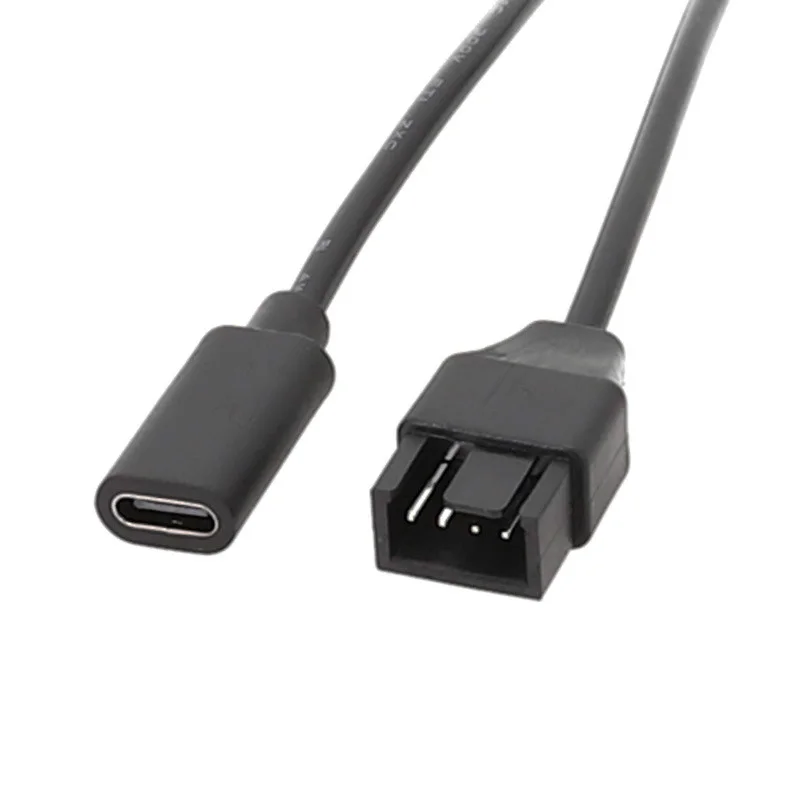 

Адаптер питания Lingable Type C, внешний диаметр вентилятора, 3 контакта, 4 контакта, разъем для кабеля питания ЦП, 3 контакта, 4 контакта, кабель-удлинитель типа C, 20 см