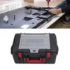 Black Multifunctional Hardware Tool Box Portable Plastic Storage Box for Parts Organization 4