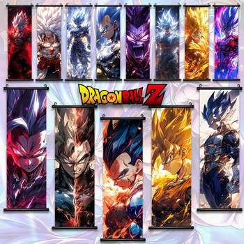 드래곤볼 Z 손오공 슈퍼 사이어인 벽화, 고한 벽화, 애니메이션 포스터, 카카로 만화 스크롤, 실내 장식 그림 선물