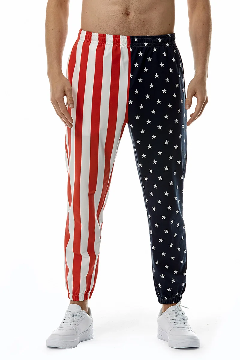 

2023 New USA National Flag 3D Printed Trousers Men Loose Pants Casual Male Trendy Sports Beach Trousers Uniisex Boy Sweatpants