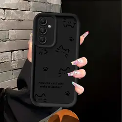 Cute Kitten Paw Prints Phone Cover Case - Galaxy A35 4G (Mix01)