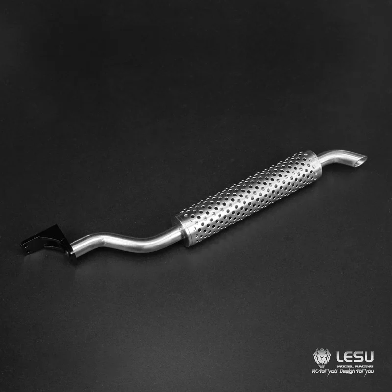 

LESU Metal Rear Exhaust Pipe C 193Mm For 1/14 RC DIY Tamiyay Truck Car Model Outdoor Toys TH09779
