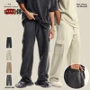 ZODF New 2024 Spring Summer 358gsm Cotton Cargo Pants For Men Unisex Casual Washed Straight Multi-Pockets Loose Trousers HY0829 3