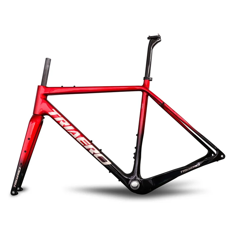 ICAN GJ01 gravel Disc brake carbon cyclocross bike bicycle frame internal cable routing max tire MTB 29er x 1.95 Road 700C x45mm