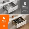 LMETJMA Expandable Cooking Utensil Organizer Tray Cutlery Silverware Flatware Holder Kitchen Utensil Storage Divider JT304 5