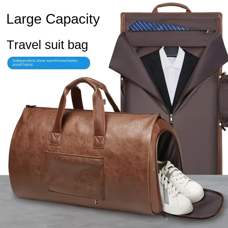 

Waterproof Travel Suit Bag Men's Business Trip Suit Storage Formal Hand-held Cross-body Large Capacity Duffel Bag