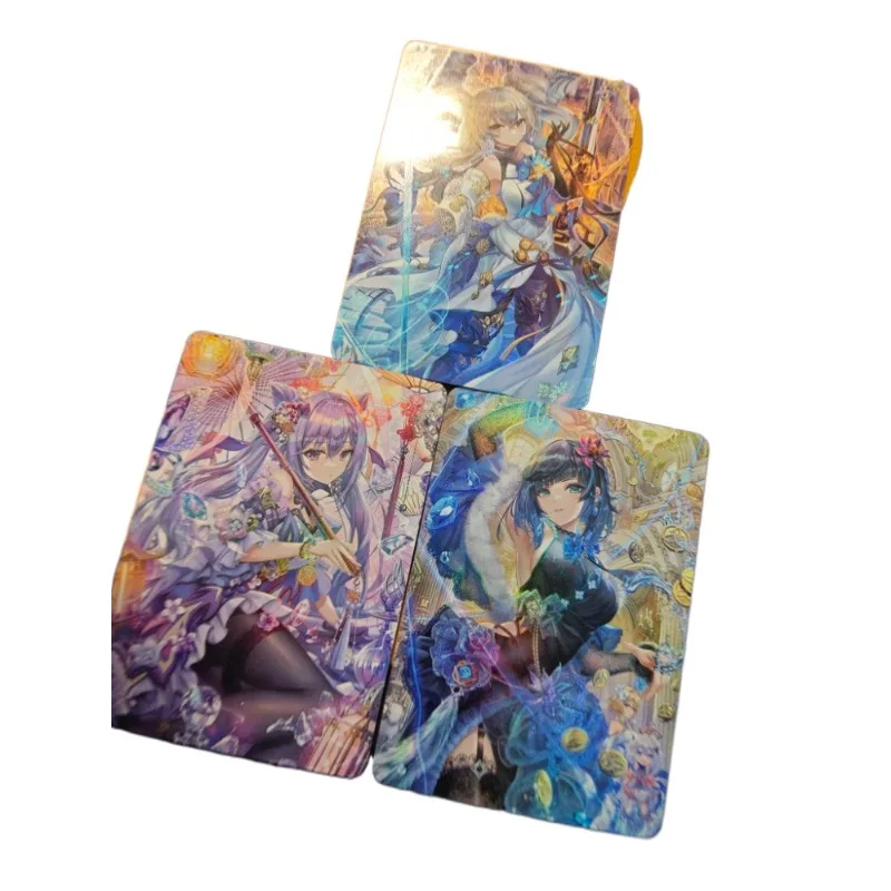 

Genshin Impact Honkai: Star Rail Anime Game Surrounding Kawaii Sexy Beauty Keqing Yelan Bronya Rand Collection Toy Gift Card