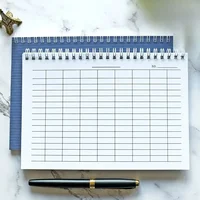 Grid Paper Notebook Notepad Suitable for Time Tracking Accounting Office 100 Pages Inventory Management Ranking A5 Spiral Pads 1