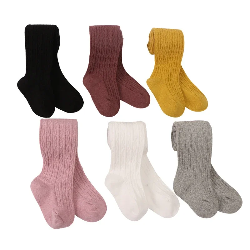 Baby Girl Tights Warm Leggings Kids Pants Solid Cotton Child Pantyhose Casual Stockings Girls Toddler Dance Winter Clothes 0-8Y kids pantyhose solid color pantyhose toddler tights kids leggings