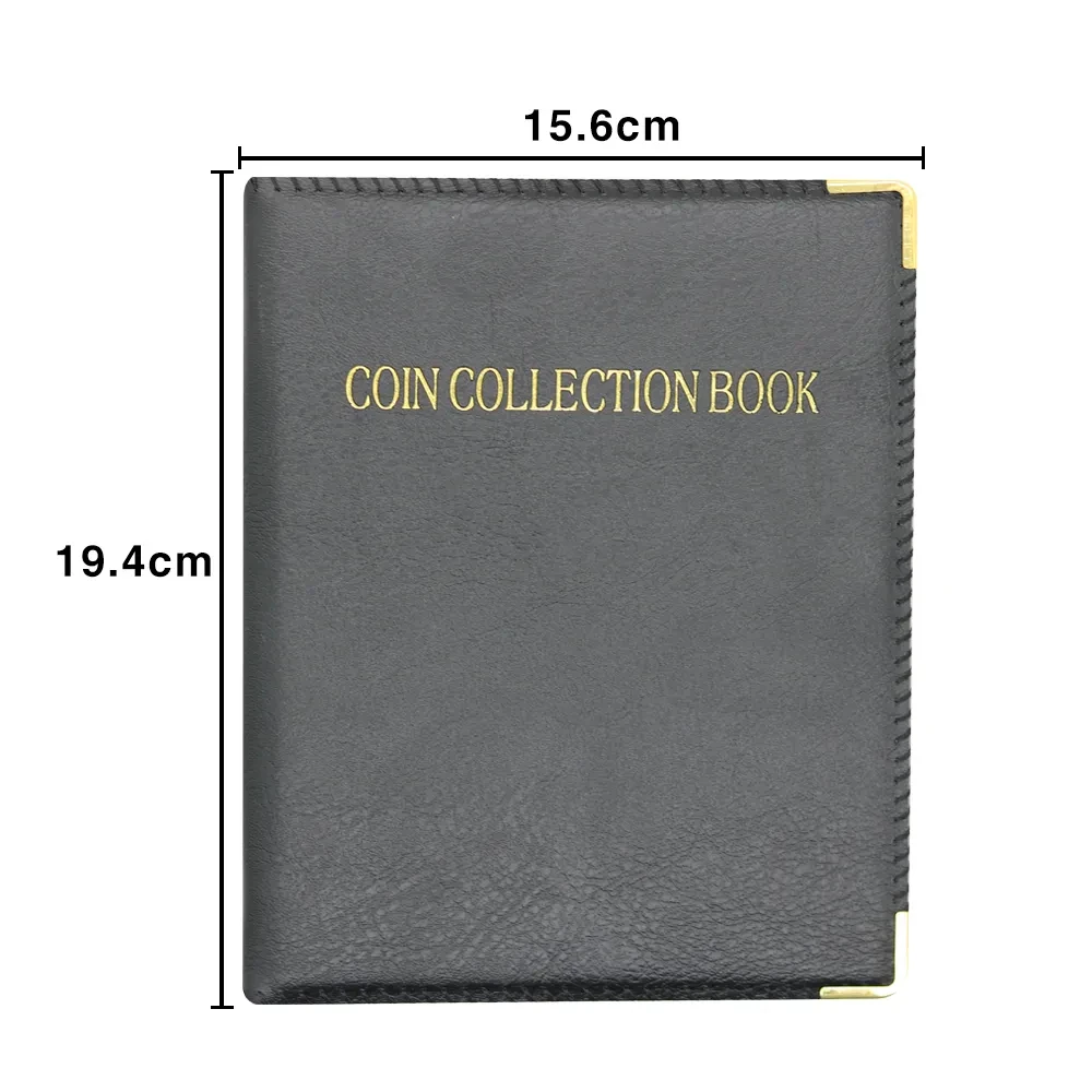 480Pockets Coin Collection Book 20 Pages Coin Collection Holder Album Commemorative Coin Organizer Storage 20/25/27/30mm