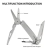 Multifunctional Pocket Folding Knife Scissors Screwdriver Stainless Steel Outdoor Camping Fishing Scissors Knives EDC Multi Tool 2