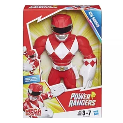 Heroes Mega Mighties Power Rangers Action Figure Collection - Red, Black, Green Rangers Toy Set (Red Ranger)