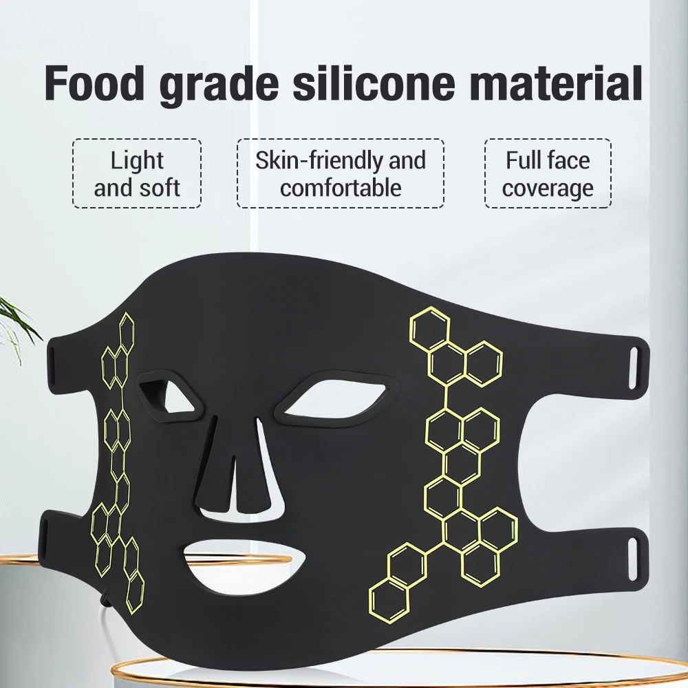 72 LED Photon Beauty Mask Instrument USB Electronic Mask Rejuvenation Lightens Fine Lines Brighten Skin Tone Repair Skin