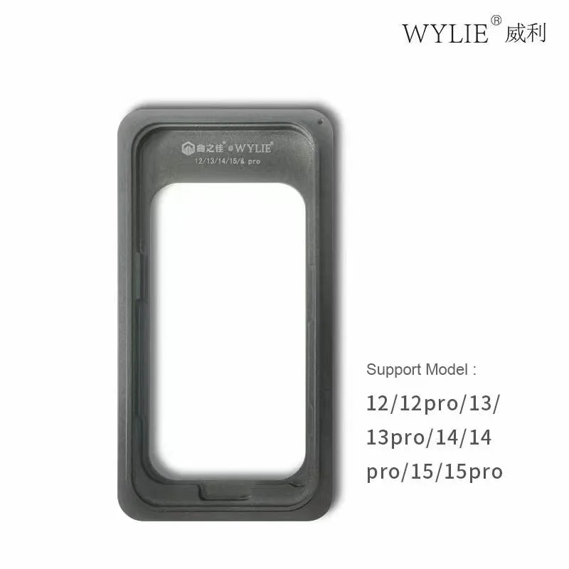 

WYLIE Middle Frame Glue Bonding Positioning Mold Touch Screen AB Glue Quick Stick Clamping For iPhone 12-15 Pro MAX LCD Screen
