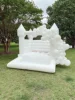 Mini White Color PVC Inflatable Bounce House Bouncy Castle with Water Pool Ball Pit 1