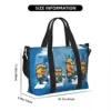 Custom M-Minions Road Beach Tote Bag for Women M-Minions Cartoon Big Compartment Gym Beach Travel Bags 4
