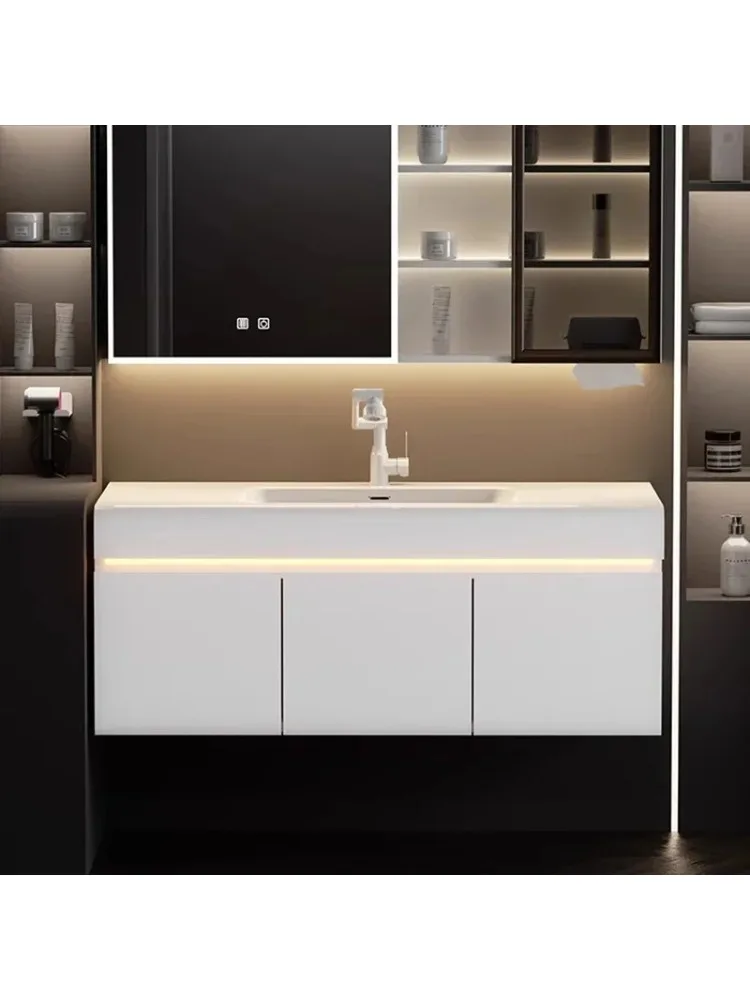 Mirrors Closed Storage Toilet Cabinet Towel Wall Pharmacy Wc Furniture Drawer Luxury Bathroom Space Saving Wooden Sinks Shelf