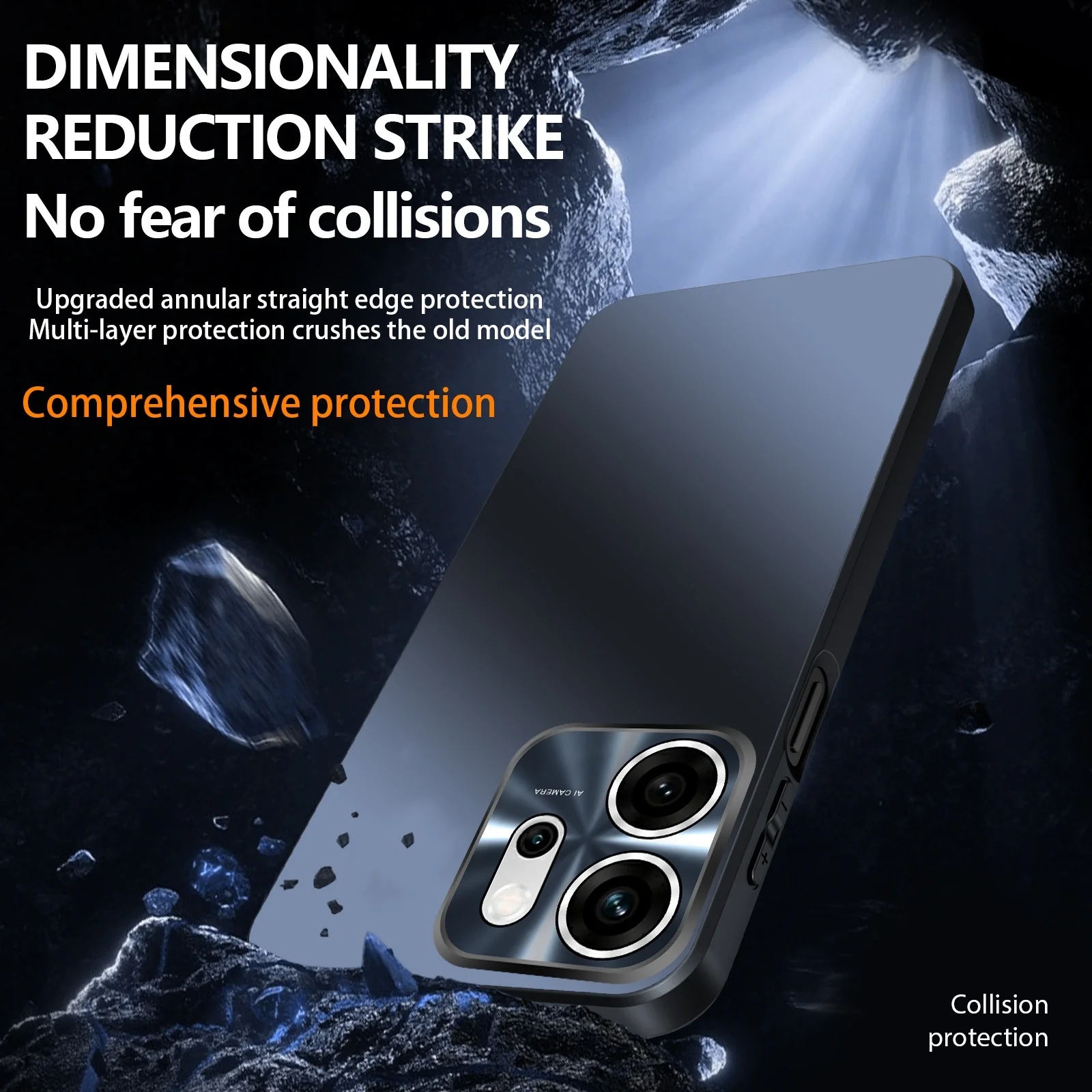 Matte Feel Phone Case with Full Lens Protection and Scratch Resistance