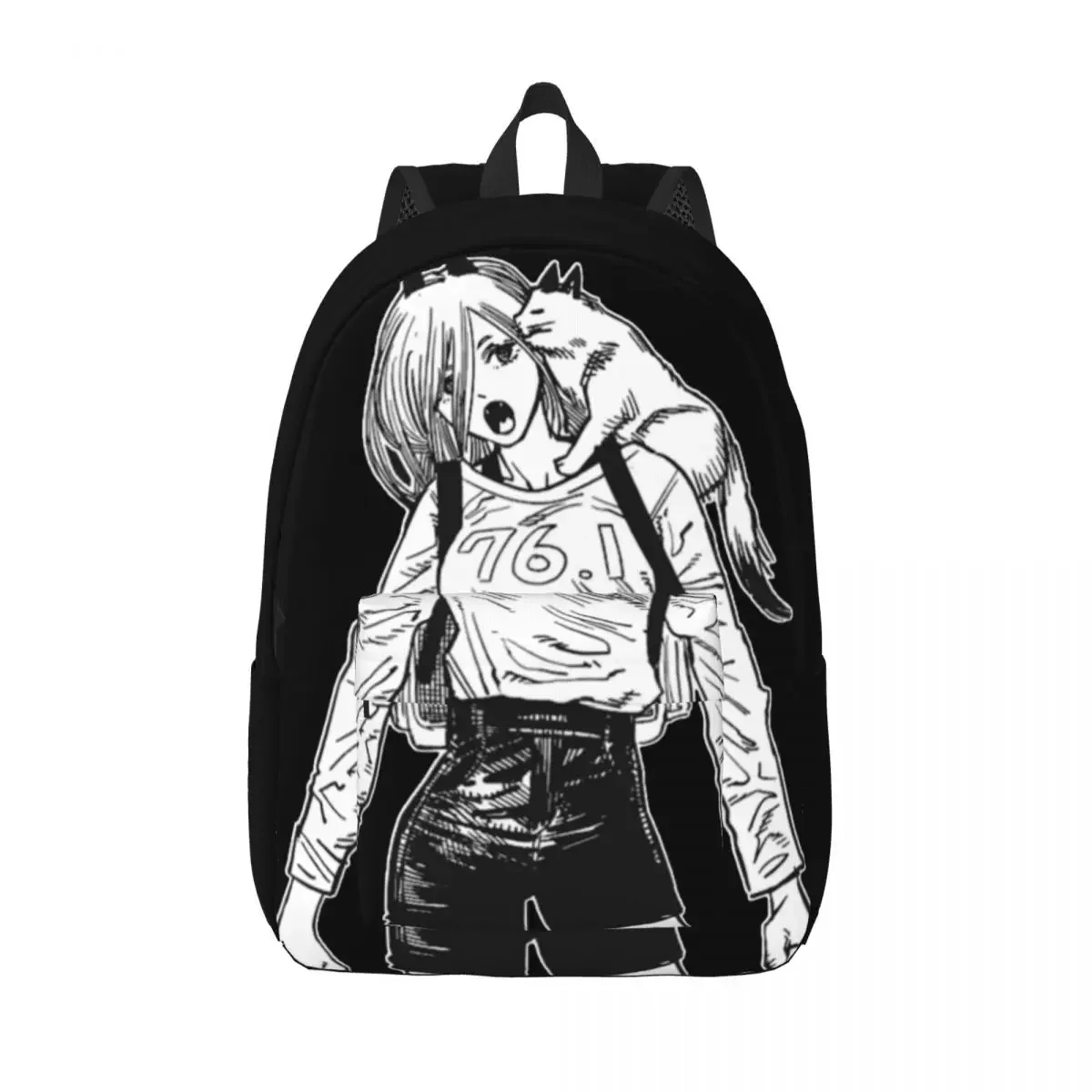 

Рюкзак Power And Cat для учеников начальной и старшей школы, студентов с цепной пилой, манга, дэдзи, дьявол, Холщовый Рюкзак для книг, подарок