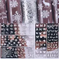 Useful Nail Art Stamping Plate Reusable Leaf Flower Printing Solid DIY Manicure Template Nail Tool 2