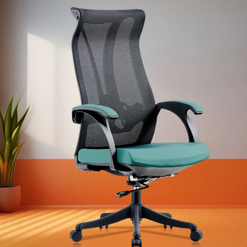 Tall Roller Mesh Office Chair Adjustable Ergonomic Teal High Back Office Chair Comfy Modern Cadeiras De Escritorio Accessories deli oficina organizador escritorio papeleria office metal mesh magazine holder student stationery organizer office accessories