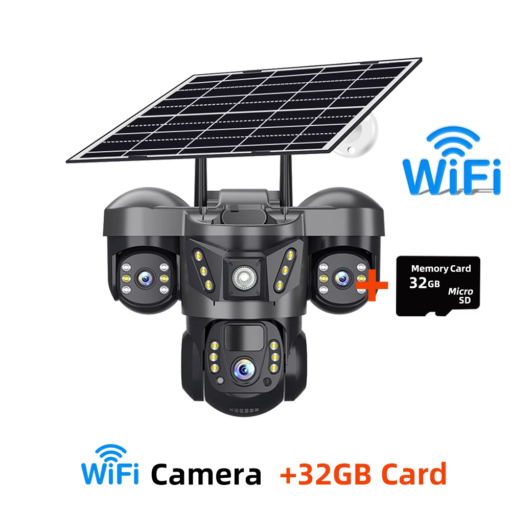 15MP 4G كاميرا تعمل بالطاقة الشمسية PTZ في الهواء...