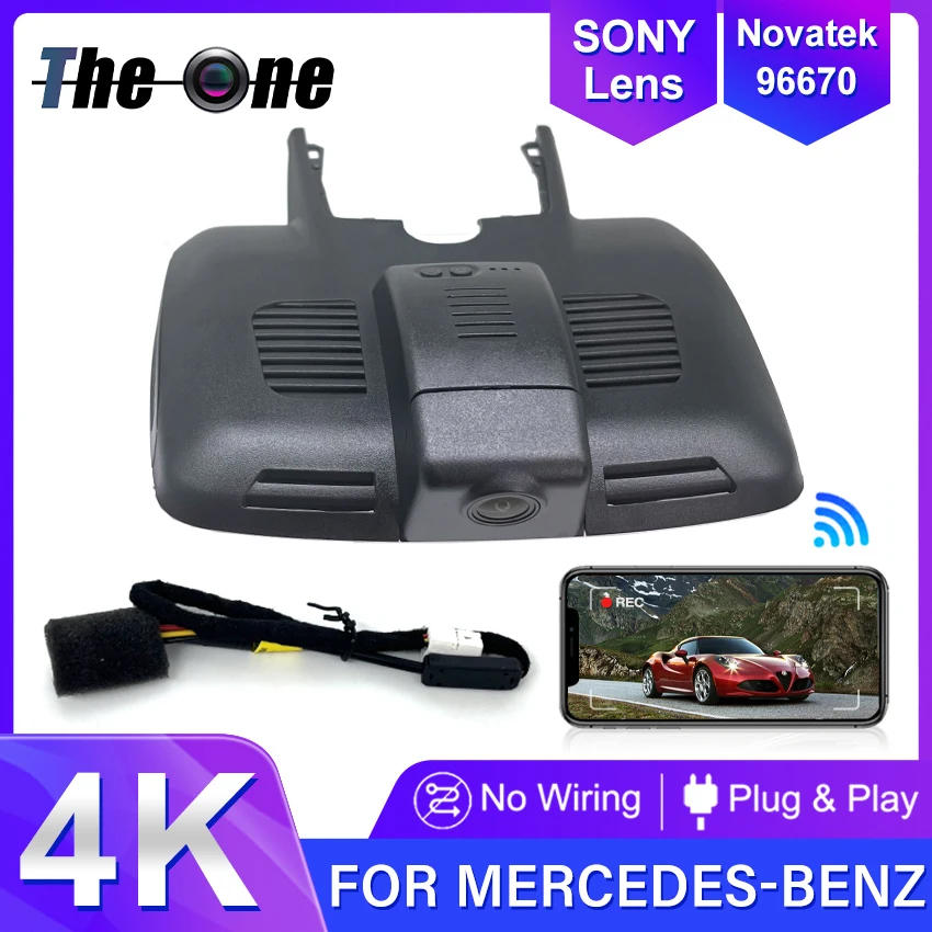 4K Wifi Car Dvr Dash Cam Videocamera Videoregistratore Per Mercedes-Benz Serie E E200 Convertibile Per Mb E200 Convertibile 2019 2018