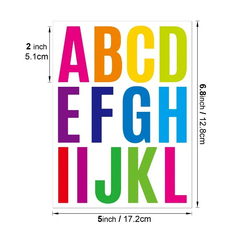 318pcs Large Letter Stickers 2 Inch Alphabet Stickers Vinyl Self Adhesive  Letter Stickers for Mailbox DIY Crafts Art Making - AliExpress