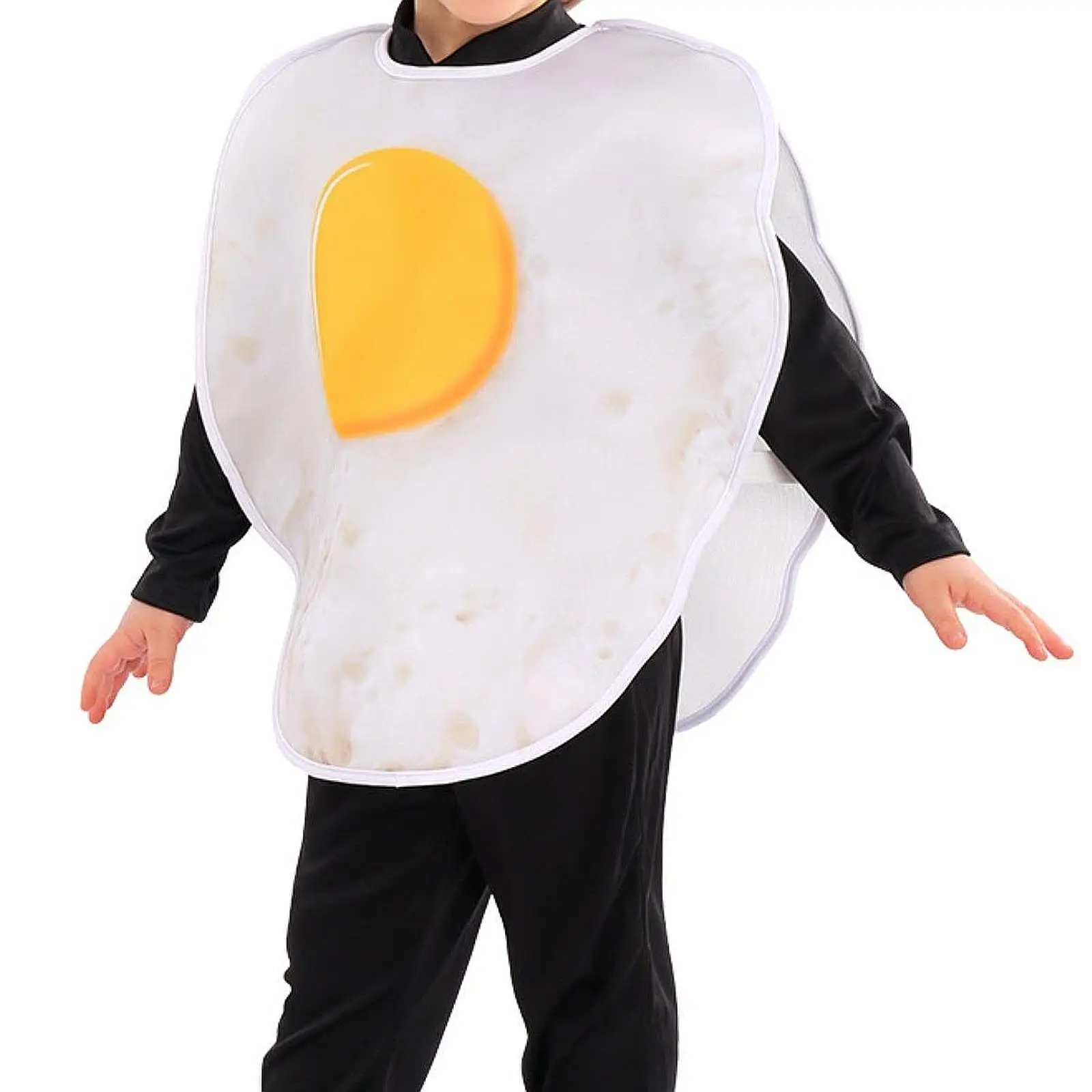 Fried Egg Costume Child Realistic Halloween Costume Lightweight Dressing up for Themed Party Holiday Carnival Show Pretend Play