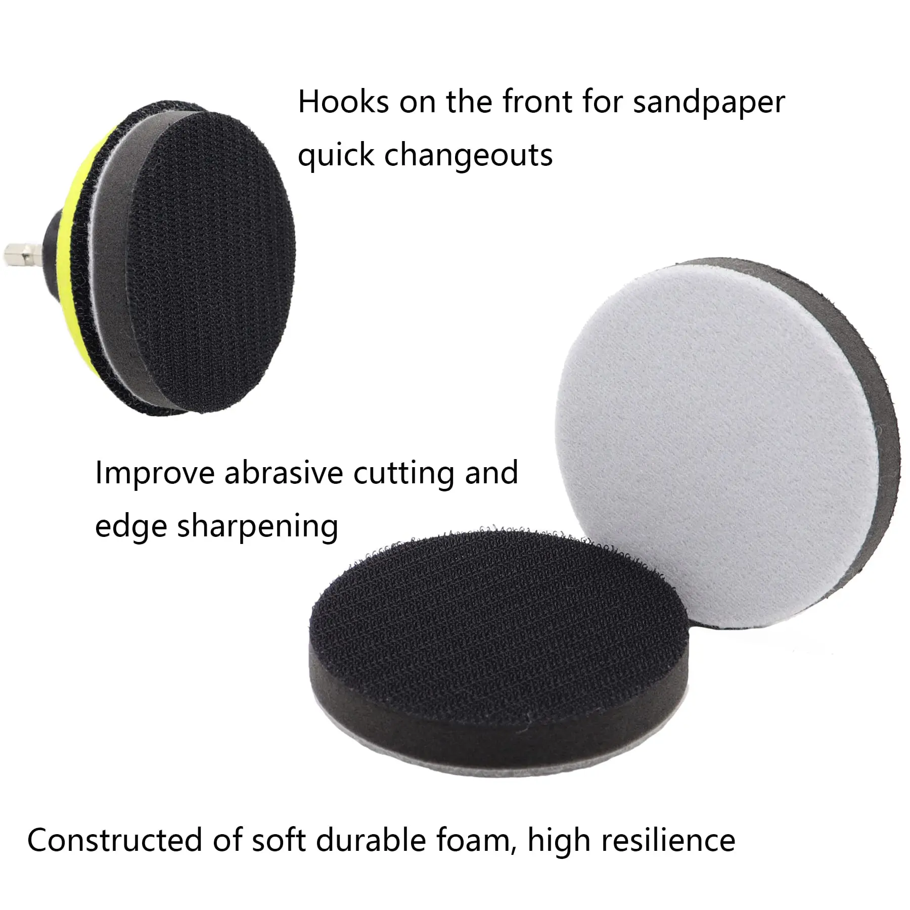 74Pcs Sandpaper 3Inch Sanding Disc 60-10000 Grit Wet Dry Sandpaper for Wood Metal Mirror Jewelry Car Polishing Headlight Cleaner