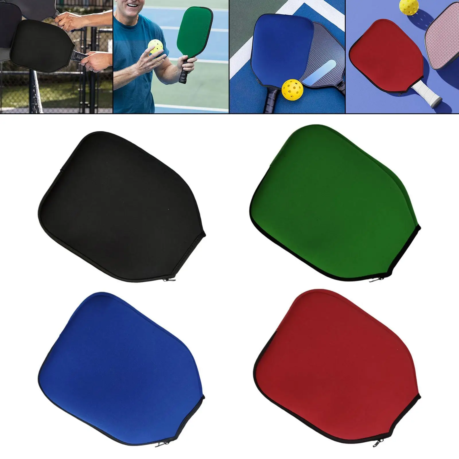 Pickleball Racket Cover Racket Protector Table Tennis Paddle Case Holder Pouch Storage Carrier Training Pickleball Head Cover
