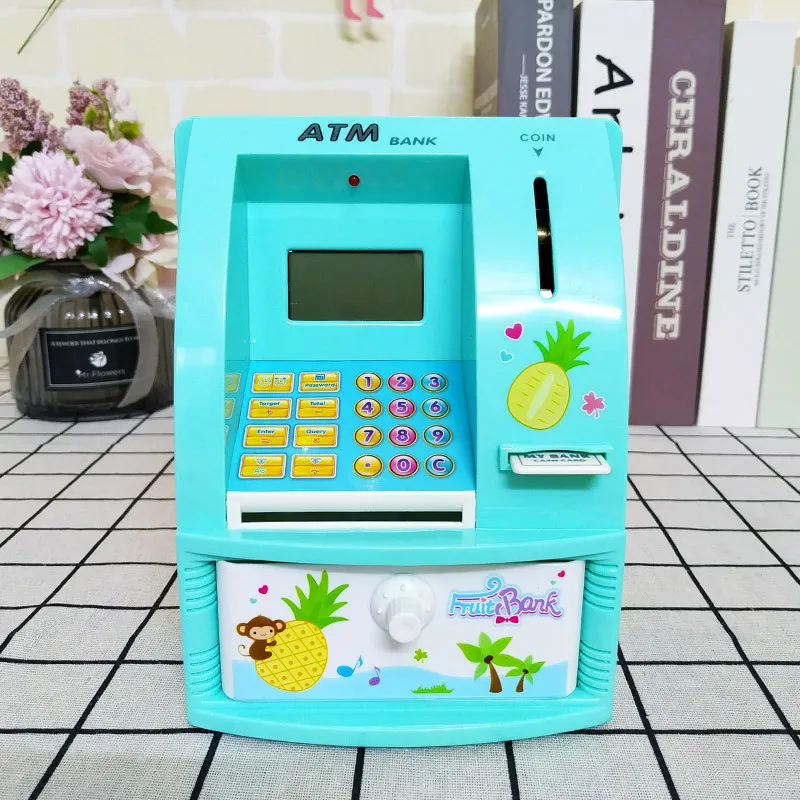 Euro USD Piggy Banks To Save 1000, Banknote Box, Cashier, Slot Machine Piggy Box, Electric Piggy Bank Money, Savings for Adults 4