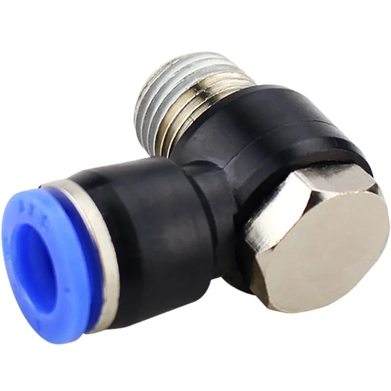 Description Picture 5 of item1PC Pneumatic Connector 4-m5 4-m6 4mm 6mm 8mm 10mm 12mm Fitting Male Thread 1/8 1/4 3/8 1/2 Air Fittings Quick Push