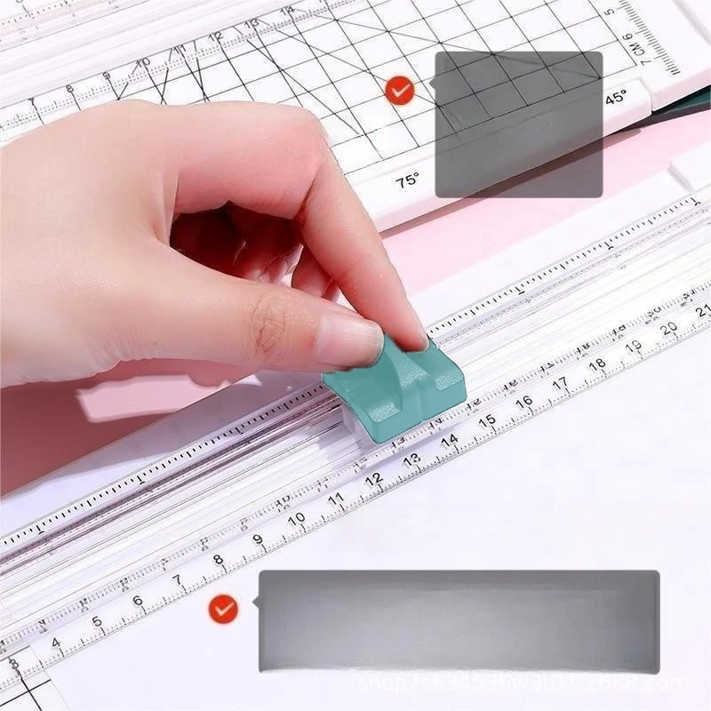 Paper Cutter Portable Paper Trimmer 12 In Slicer Scrapbooking Tool Side Ruler For Craft Paper A4 A5