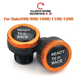 Premium Motorcycle M10 Mirror Hole Plug Bolts - Ready to Race (Orange - Duke890 1290)