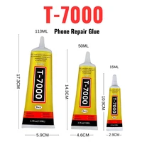 1/2pcs 15/25/50/110ML T7000 Black Cellphone Tablet Repair Battery Cover LCD Frame Adhesive T-7000 Electronic Components Glue 2