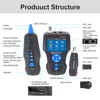 NOYAFA NF-8601S Cable Tester With PoE/PING Function Lan Measure Tester Measure Length Wiremap Tester Network Cable Tracker 6