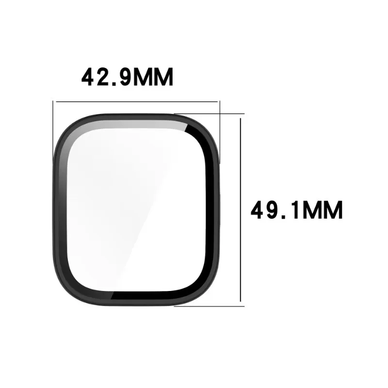Premium Anti-Scratch Tempered Glass Watch Case with Bumper for Smartwatch Protection